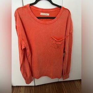 Soft Free People cotton long sleeve tshirt, super comfy, new with tags!